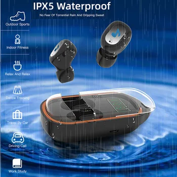 

Trop Weiling Bluetooth 5.0 Earphone Wireless Headphones Tws Bluetooth Sport Headset Stereo Headphones with Mic For Huawei Xiaomi