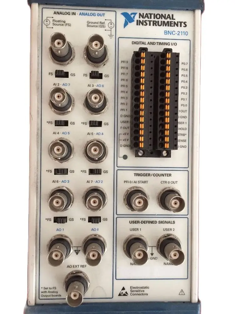 Ni Bnc2110 77764301 Noise Rejecting, Shielded Bnc Connector Block