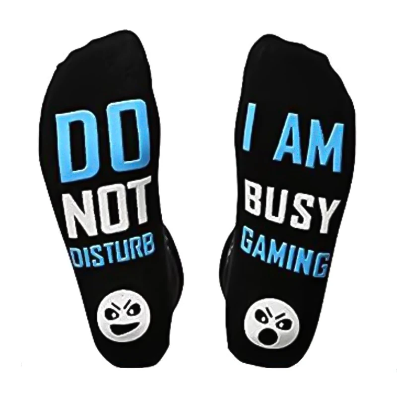 Personalised Socks Letter Printed Don'T Disturb I Am Busy Gaming Funny Unisex | Женская одежда