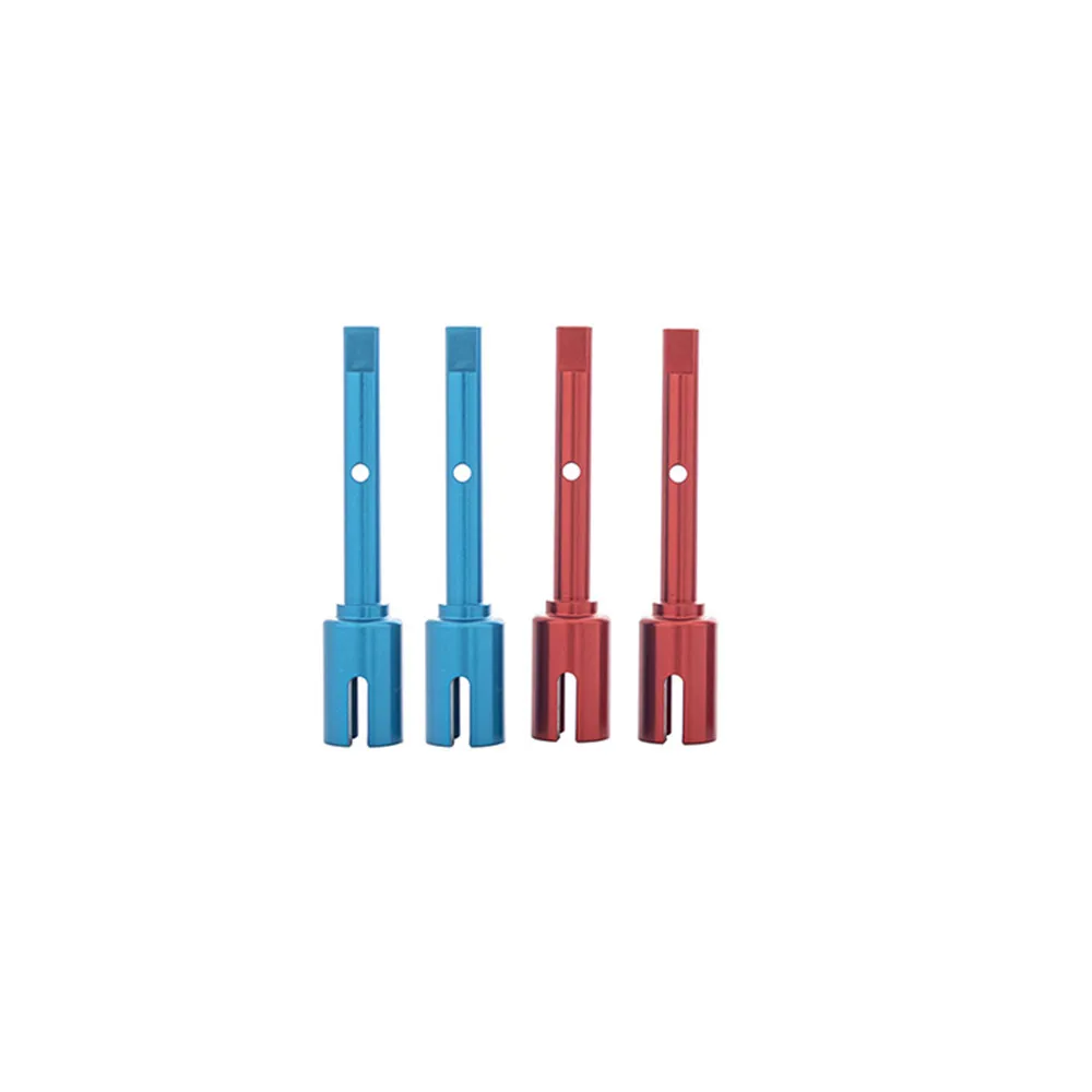 A pair of Red/Blue Aluminum Alloy Drive Shaft/middle Axle Joint Cup For 1:10 On-Road car TAMIYA TT02