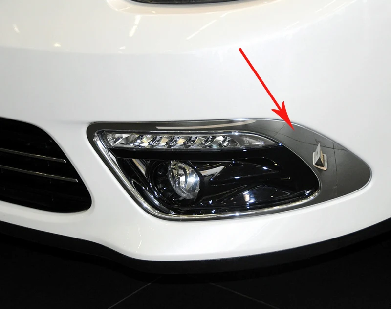 雷诺风朗雾灯亮条 雾灯罩 雾灯框亮条支架装饰条前杠亮条电镀原厂 (3)