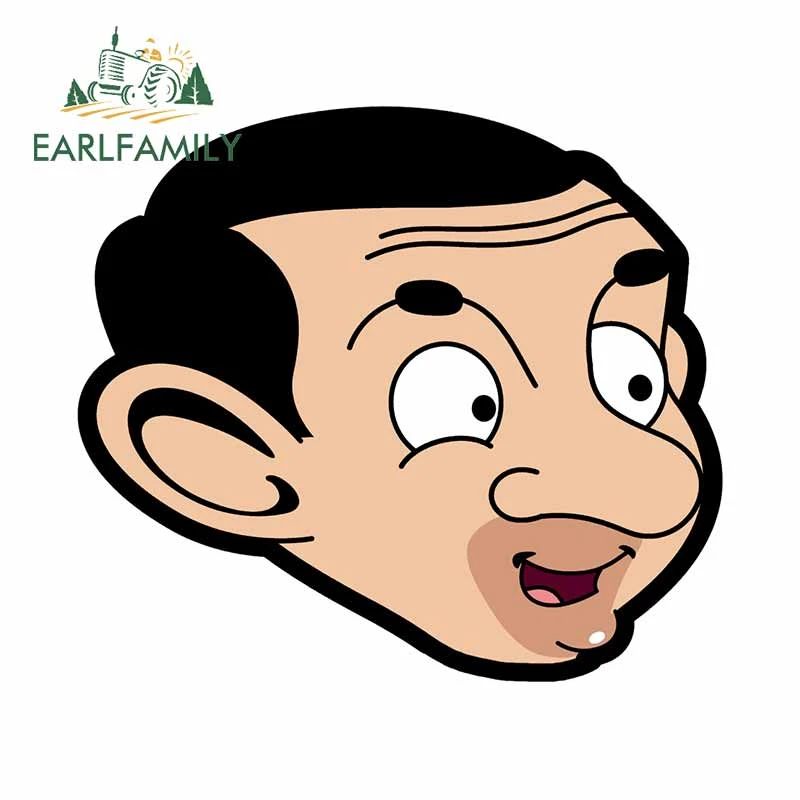 Earlfamily 13cm X 11 8 Cm Fur Mr Bean Scratch Proof Auto Aufkleber Vinyl Material Aufkleber Anime Laptop Personlichkeit Dekoration Car Stickers Aliexpress