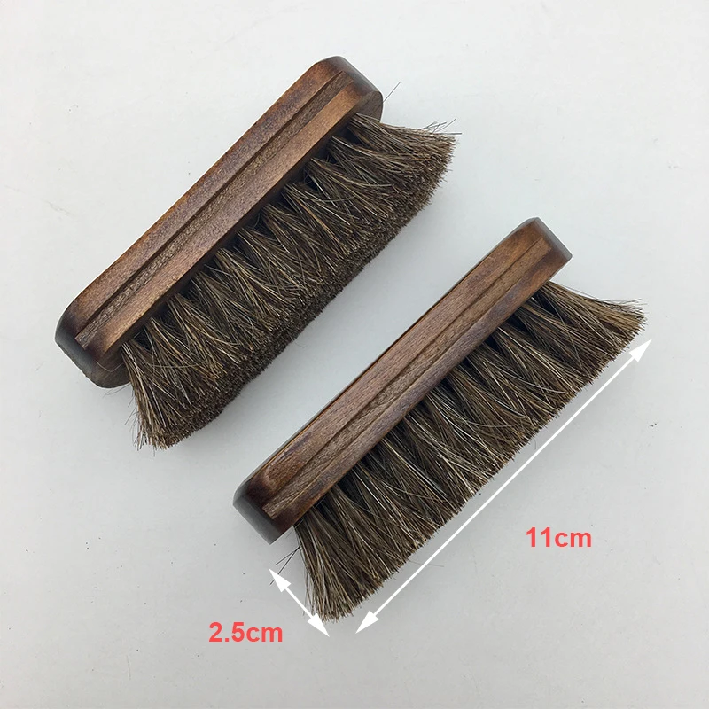 Horse Hair Shoes Cleaner Brush Polishing Tools