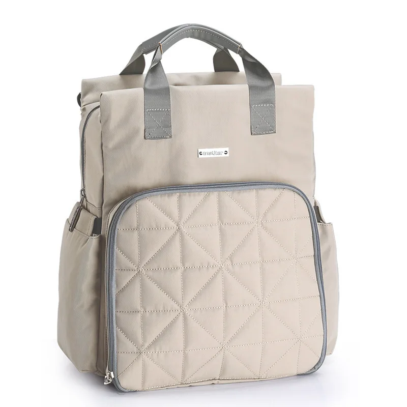 8 цветов детские пеленки мешок большой детский подгузник пеленания сумка для детских принадлежностей сумка для мамы сумка для прогулки с ребенком 45 - Цвет: Ivory