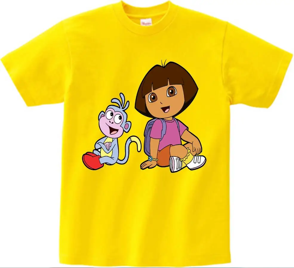 Летняя одежда для маленьких мальчиков и девочек футболки модные футболки для девочек удобная детская футболка с принцессой - Цвет: childreT-shirt