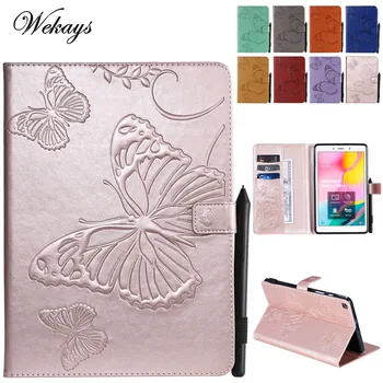 

Wekays Coque For Samsung Galaxy Tab A 8.0" 2019 Cartoon Butterfly Leather Case For Samsung Tab A 8.0 T290 T295 T297 Cover Cases