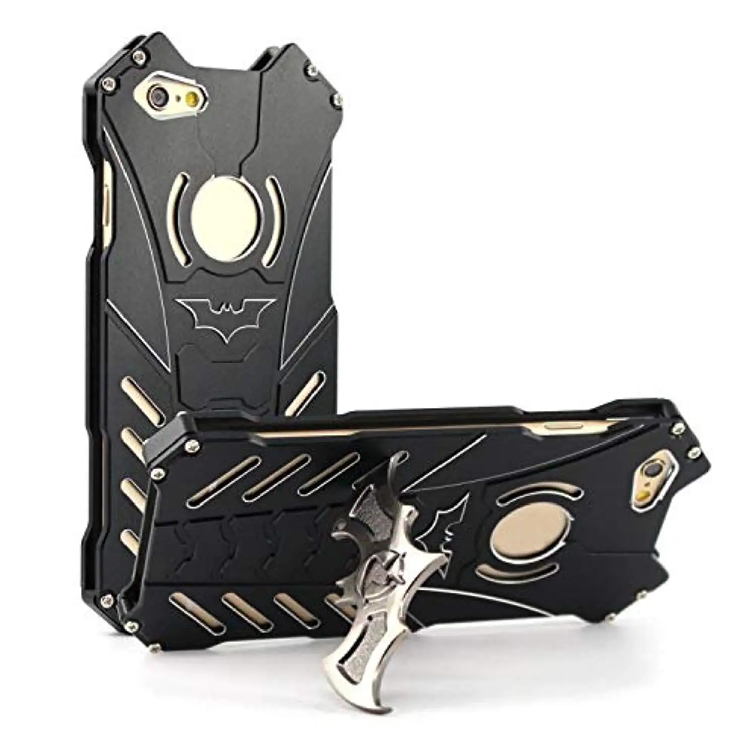 Shockproof Batman bat Aluminum Bumper for iphone XS MAX XR X 11 Pro SE 5s 6 6s 7 8 Plus Cover Armor Anti-Drop Metal Fundas Coque