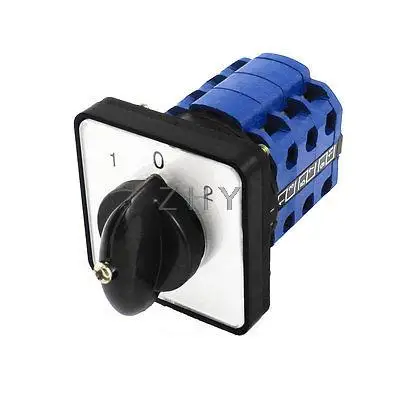 

AC600V 12A 1-0-2 3Positions Rotary Cam Universal Changeover Switch