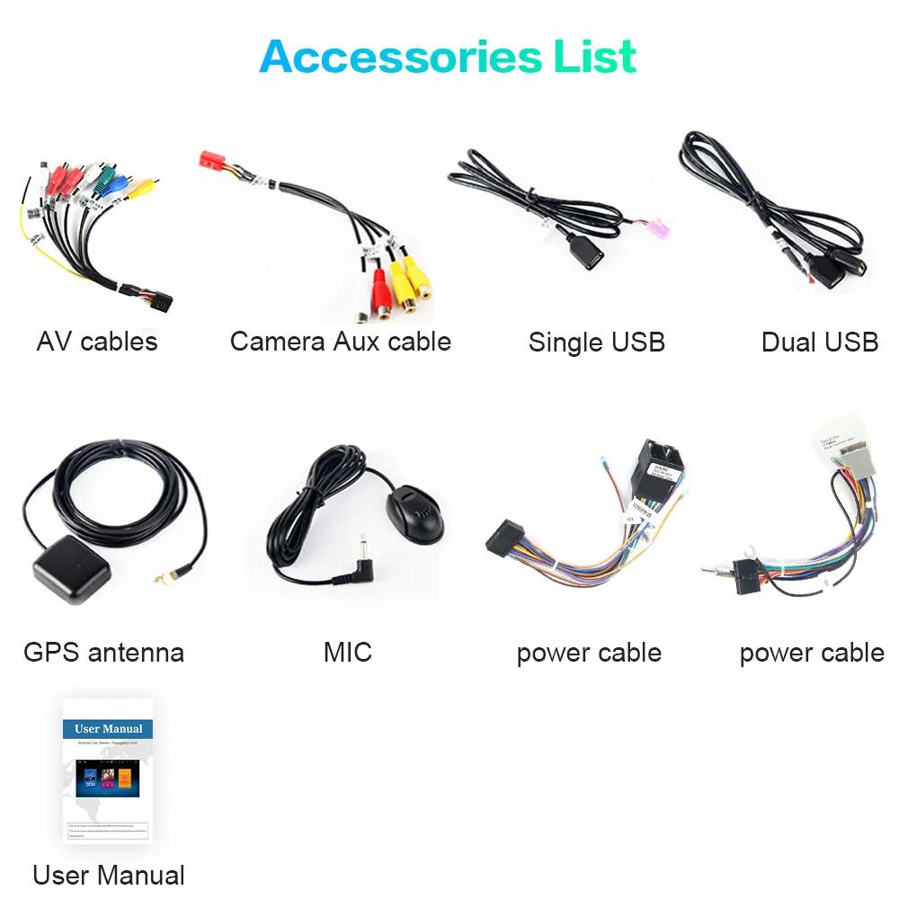 Best Android Universal Car 2 Din Radio 7" IPS Screen Android 9.0 Stereo Multimedia Bluetooth MP3 Navigation for Nissan Built-in DSP 5