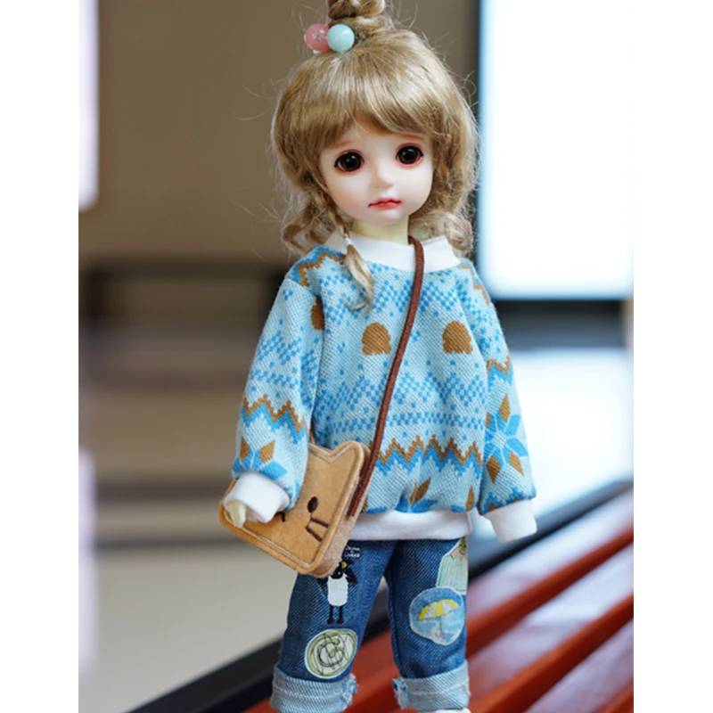 BJD одежда 1/6 синий свитер пуловер с капюшоном для YOSD MYOU imda3.0 аксессуары кукол