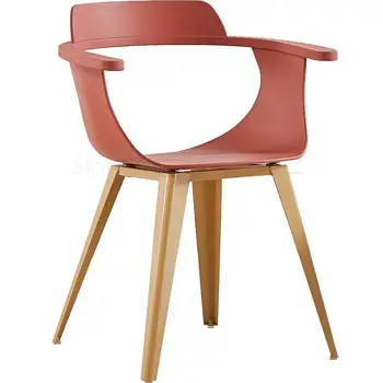 

Modern minimalist dining table and chair casual home back computer study desk chair Nordic Morandi