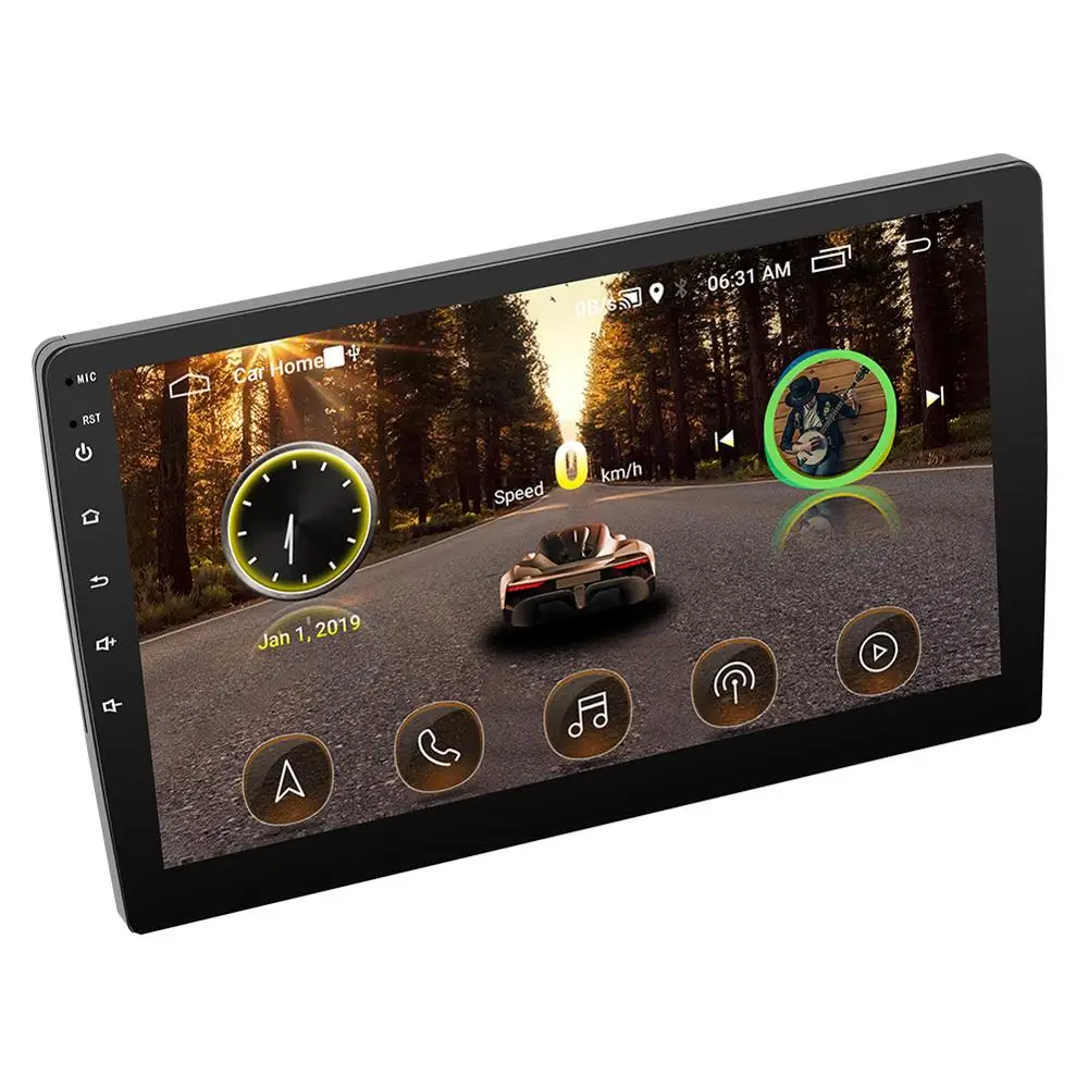 9 дюймов Автомобильный Gps универсальный автомобильный Android плеер Автомобильный мультимедийный bluetooth стерео Wifi навигация полный сенсорный автомобильный магнитофон