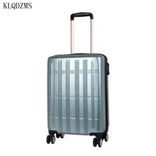 KLQDZMS модный чемодан на колесиках 2" 24 дюймов, чемодан на колесиках из поликарбоната, устойчивая к царапинам, дорожная сумка, износостойкая коробка для посадки
