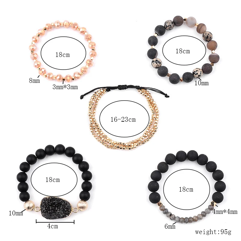 BOJIU-Natural-Matte-Stone-Bracelets-Set-For-Women-Gold-Tiny-Hematite-Black-Drzuy-Onyx-River-Stone