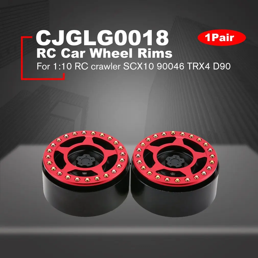 4 шт. Алюминий сплав 1,9/2,2 колесные диски для 1/10 RC комплект автомобильных принадлежностей для передней и задней оси SCX10 SCX10 II 90046 Traxxas TRX4 D90