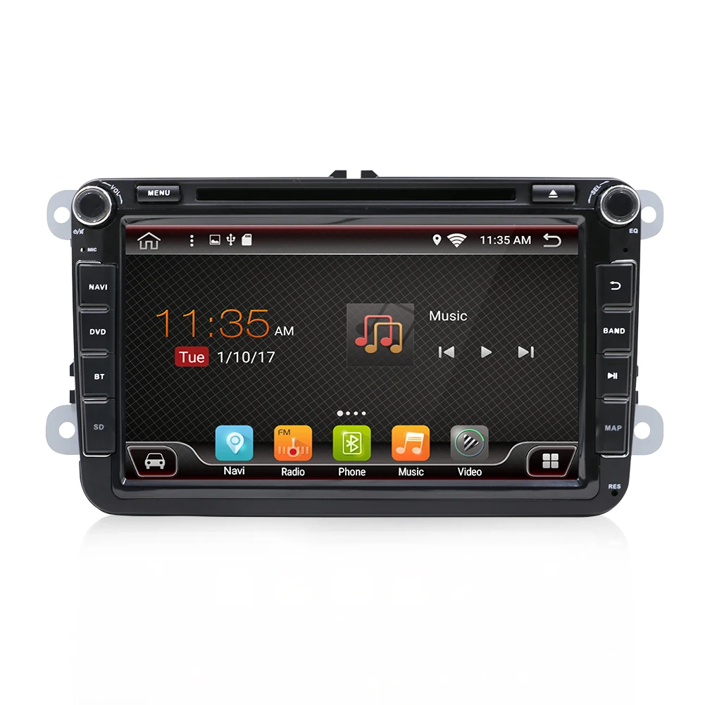 Автомагнитола 8 &quot 2 Din 4 ядра Android 10 0 для VW SAGITAR JATTA JETTA MAGOTAN + 32 ГБ мультимедийный