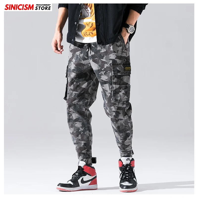 Sinicism Store мужские осенние японские брюки карго 2020 плотные зимние теплые штаны для