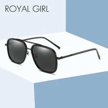 Королевская девушка поляризационные солнцезащитные очки Мужские квадратные вождения покрытие черная рамка для рыбалки вождения очки мужские солнцезащитные очки Sonnenbril MS039