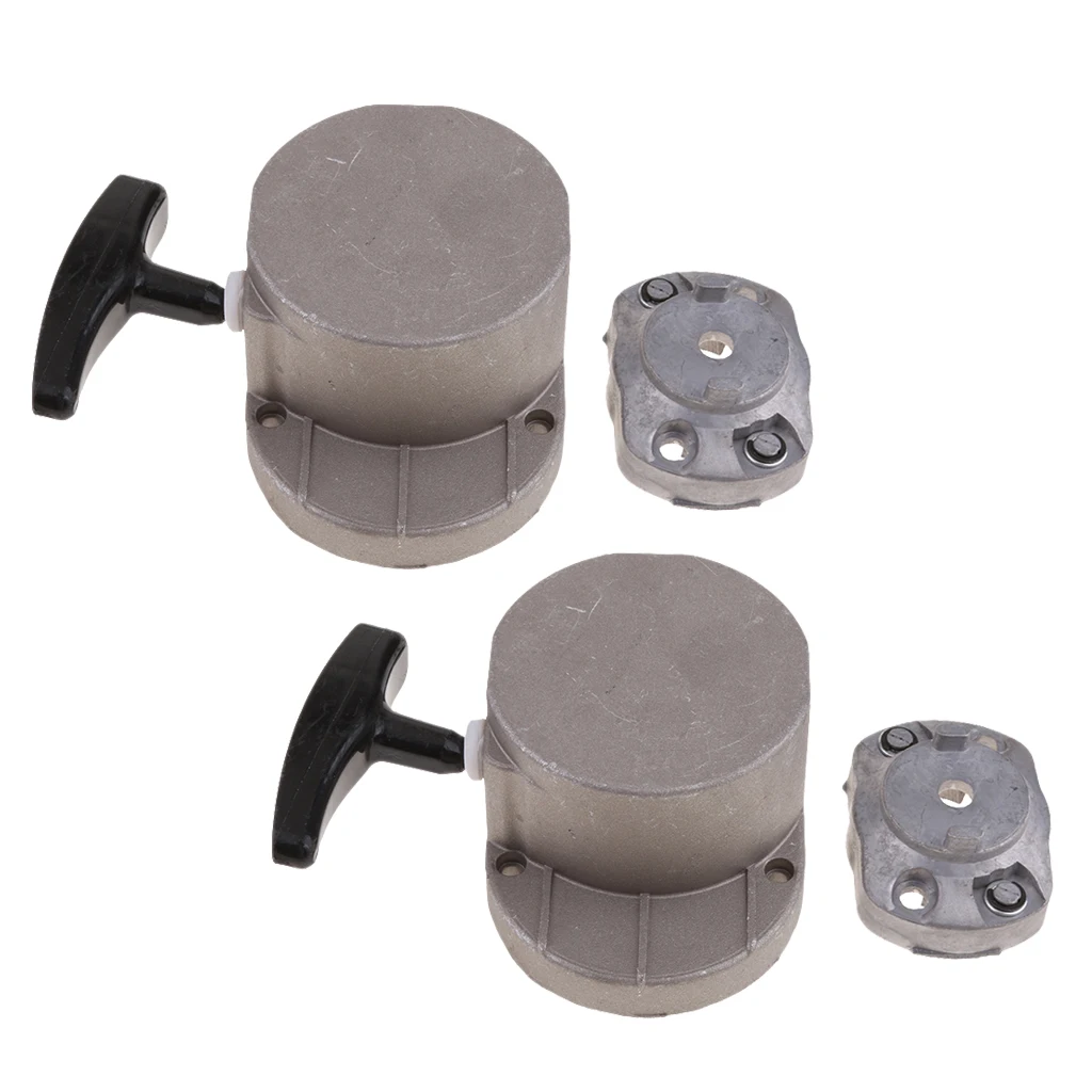 2pcs Pull Start Starter Replacement for 50 60 66 80 cc 2-Stroke Engine Motorized Bicycle Scooters Dirt Bike