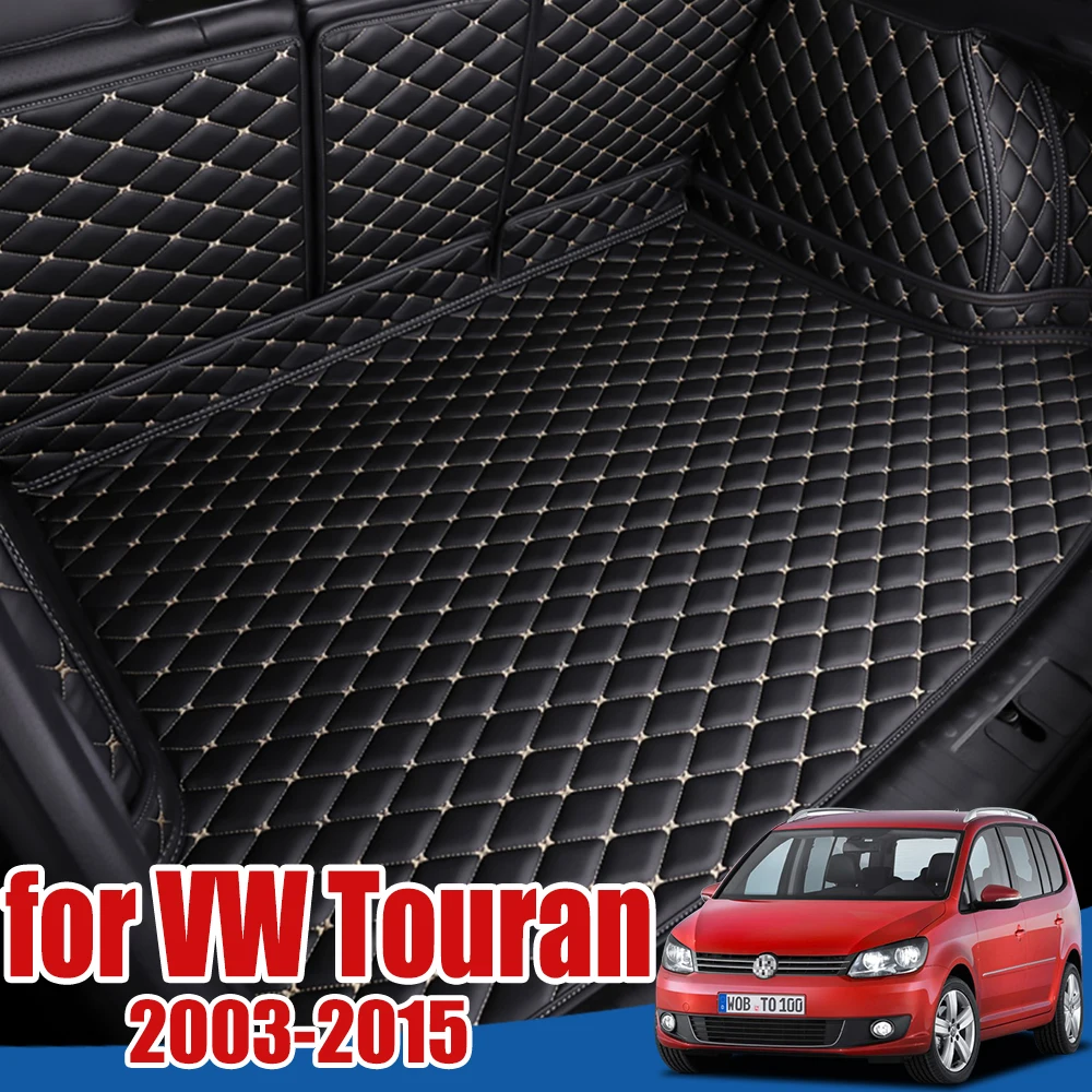 Багажнике Лоток Пол протектор для Volkswagen VW Touran размеры возраста от 1 2003 2015 Коврики