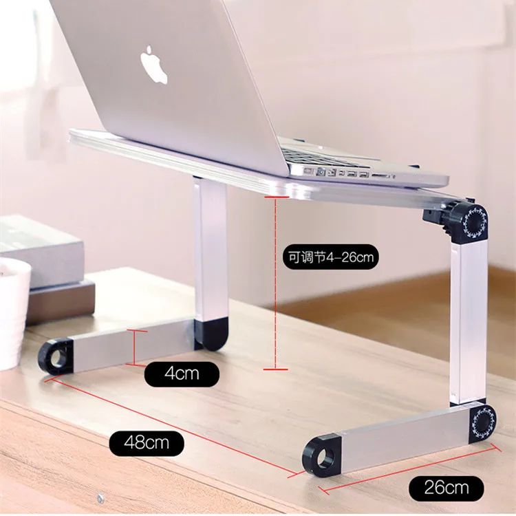  Mini Laptop Stand Lap Desk for Bed Couch Folding Adjustable Multifunctional Ergonomic Height 360 De