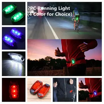 

4PCS Mini Clip On Bright Safety LED Light For Runners Walking Bikes
