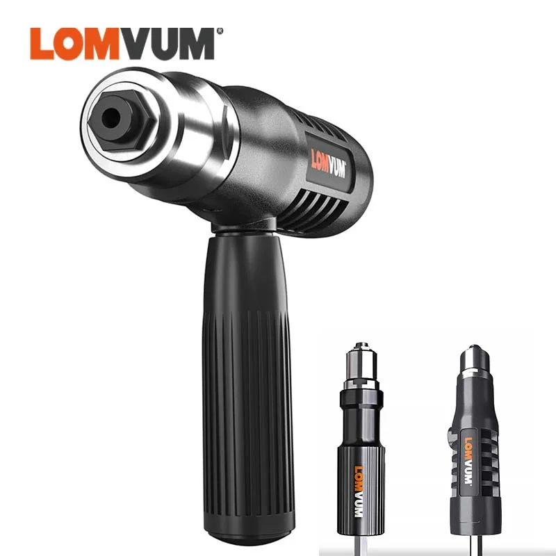 Buy LOMVUM Electric Rivet Nut Gun Drill Riveting Tool Cordless Riveting Drill Adaptor Insert Nut Tool Riveting Power Tool Accessorie