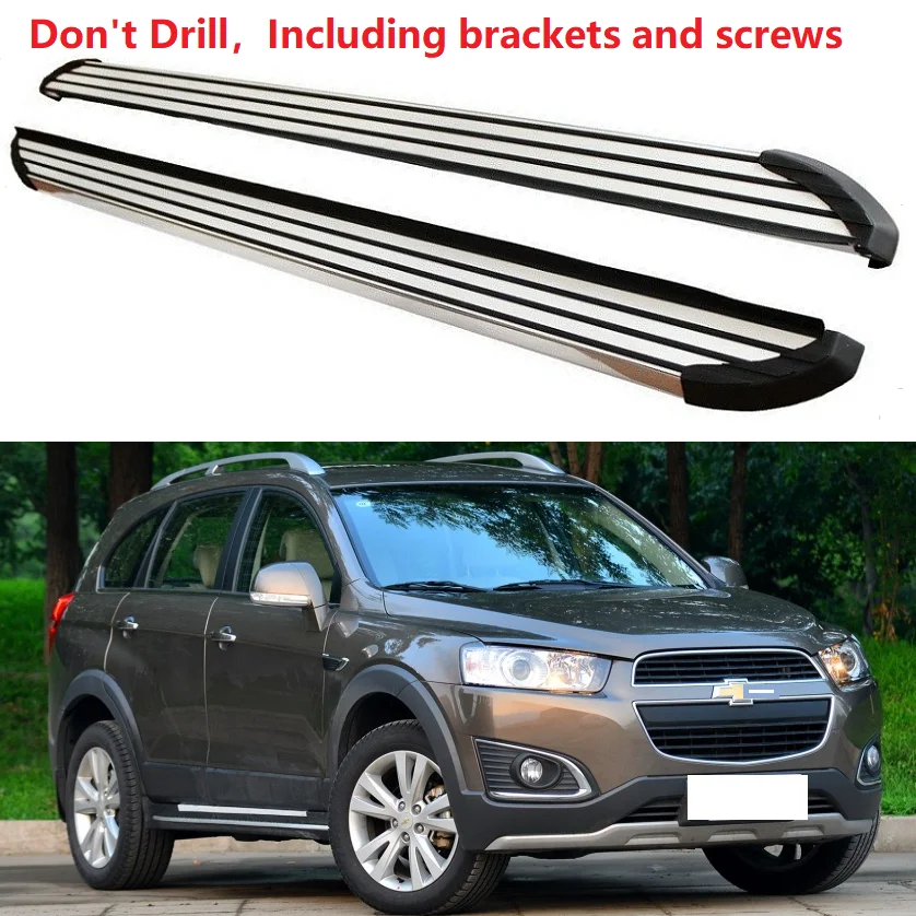 Алюминий для Chevrolet Holden Captiva 2008-2012 2013 Беговая доска боковой шаг Nerf бар педаль