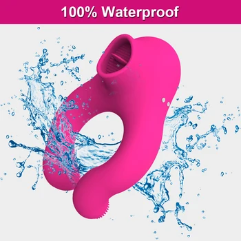 Penis Cock Ring Vibrator Clit Sucker Clitoral Stimulator Delay Ejaculation Dick Enlarger Ring Sex Toys for Women Men Couples 4