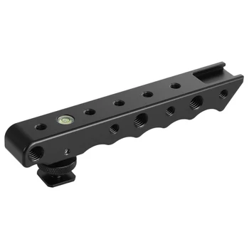 

Video Top Handle Hand Grip Stabilizing Grip with Cold Shoe + Bubble Level for Canon Nikon Sony DSLR Camera Camcorder