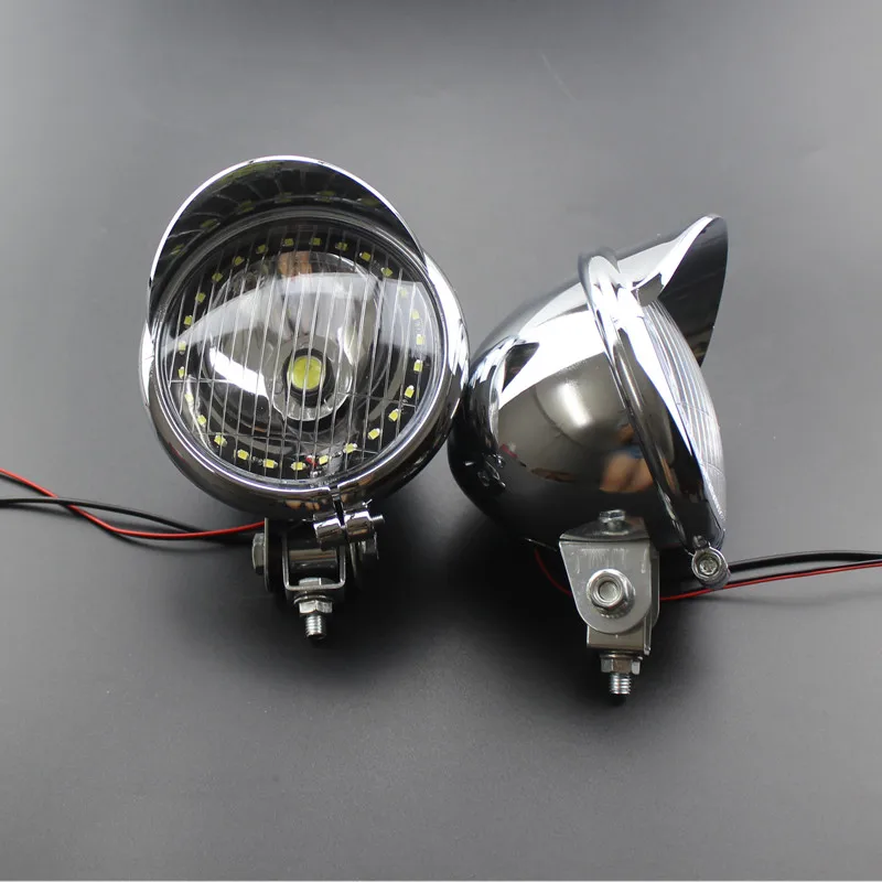 

12V Universal Motorcycle LED Fog Light Driving Passing Spot Light Front Headlight Custom For Harley Honda Yamaha Suzuki Kawasaki