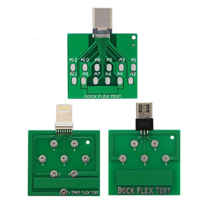 Type C / IOS / Andorid Socket Connector Test Board with PCB Board, Detection Tail Plug Micro Board