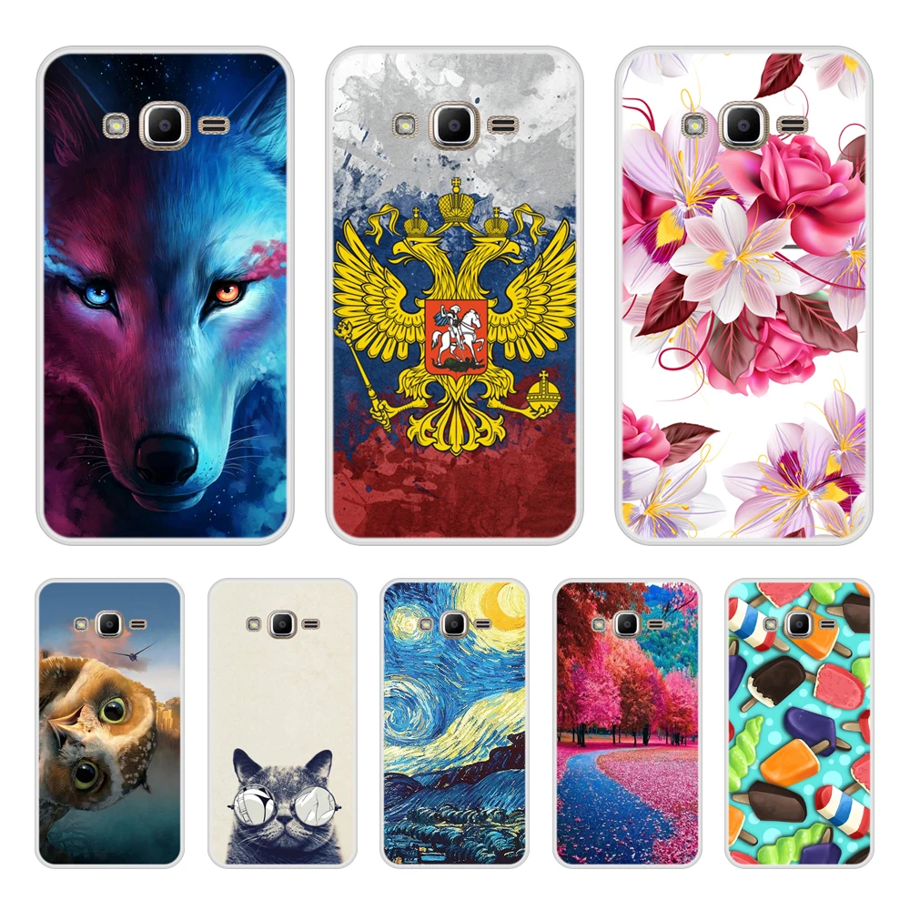 Phone Case for Samsung Galaxy J2 prime Soft Silicone TPU Cool Patterned Print Cover Stock |