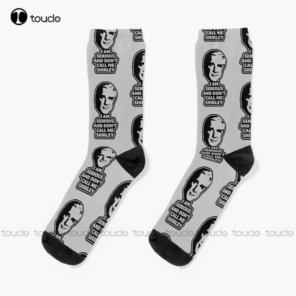 

I Am Serious... Socks White Soccer Socks Youth Personalized Custom Unisex Adult Teen Youth Socks 360° Digital Print Fashion New