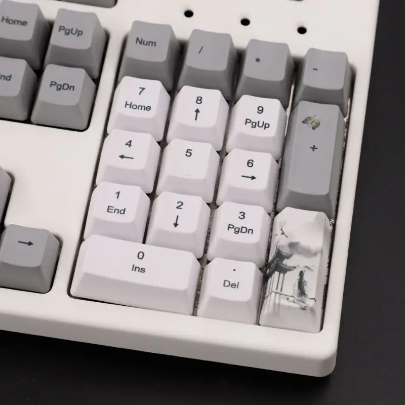 113 Key Ink Landscape Keycap OEM PBT ANIS Layout Keycaps Full Set Mechanical Keyboard Keycaps PBT Dye-Sublimation Keycap 113 Key Ink Landscape Keycap OEM PBT ANIS Layout Keycaps Full Set Mechanical Keyboard Keycaps PBT Dye-Sublimation Keycap