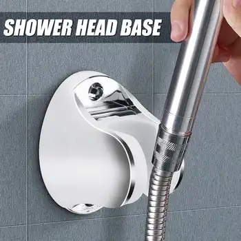 

Shower Head Base Plastic Holder Bath Shower Nozzle Wall Mounted Screw Fixed Bracket Base Lightweight Durable Bathroom Product