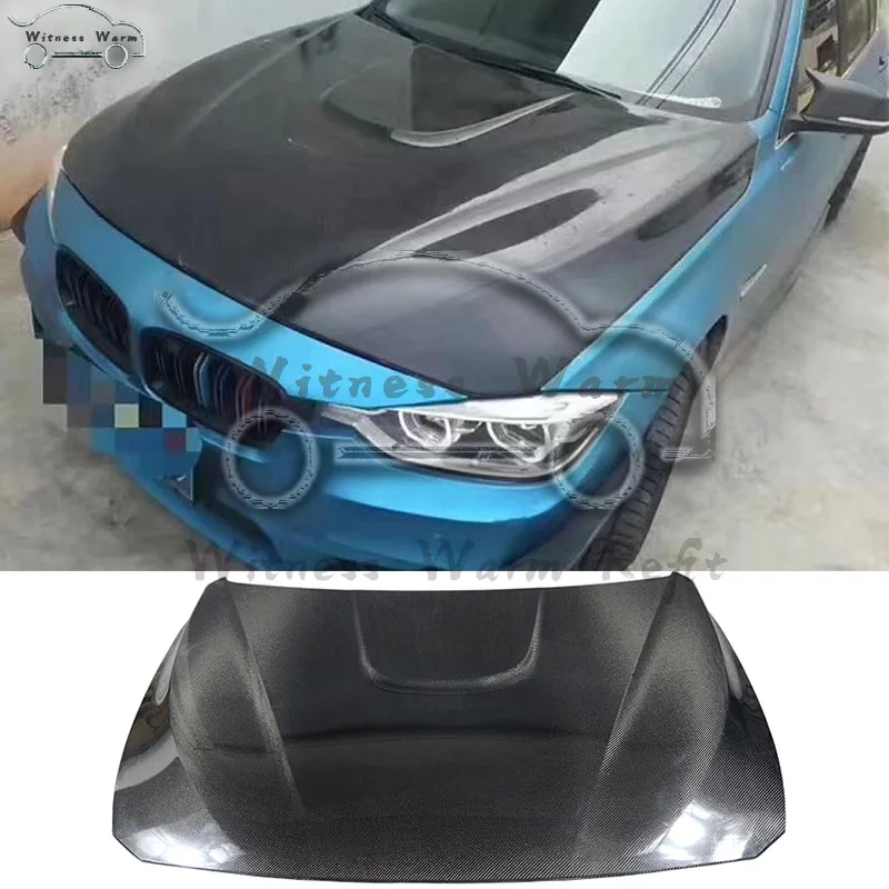 Крышка переднего капота автомобиля из углеродного волокна для BMW F30 F32 M4, Стильная крышка двигателя, комплект кузова автомобиля 12-18