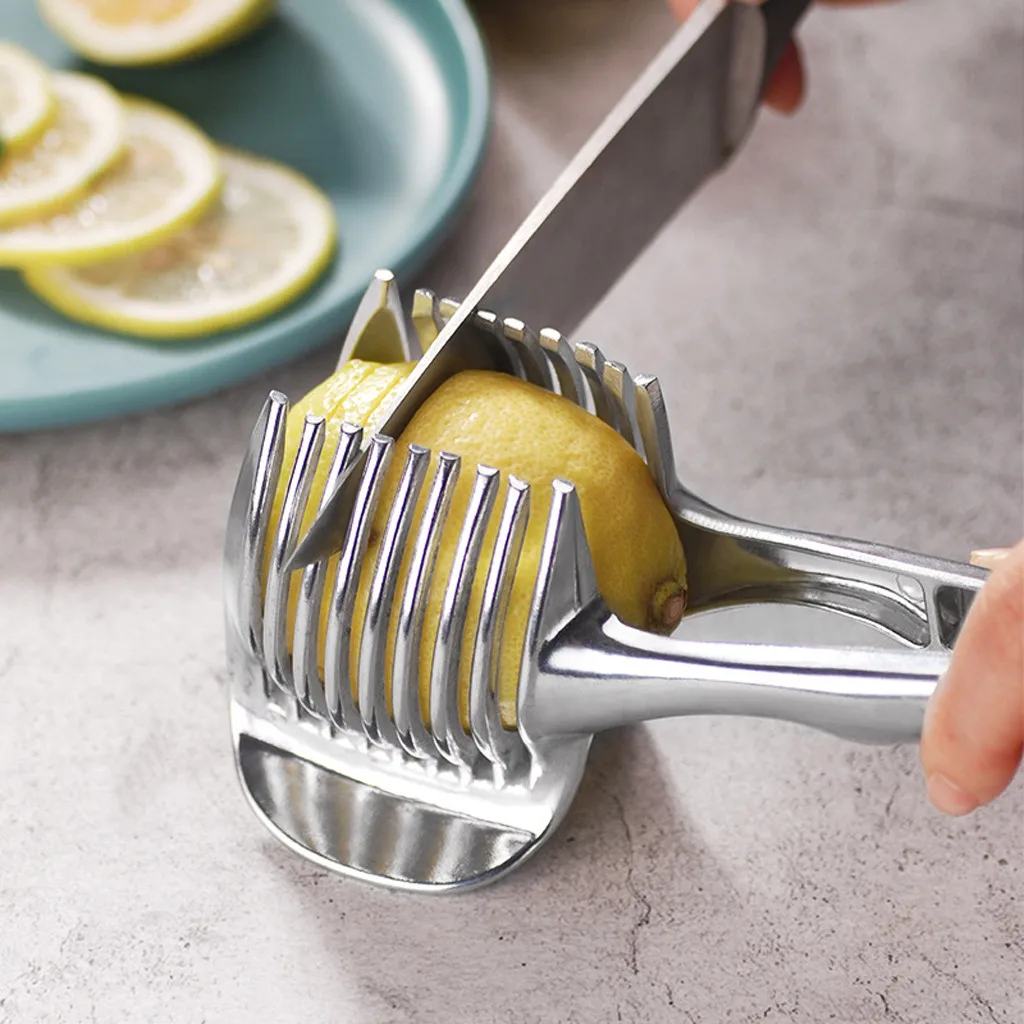 Кухонный нож для измельчения овощей, кухонный фруктовый Строгальщик для овощей зажим для томатов, держатель лимонов, инструмент для картофеля#101y25