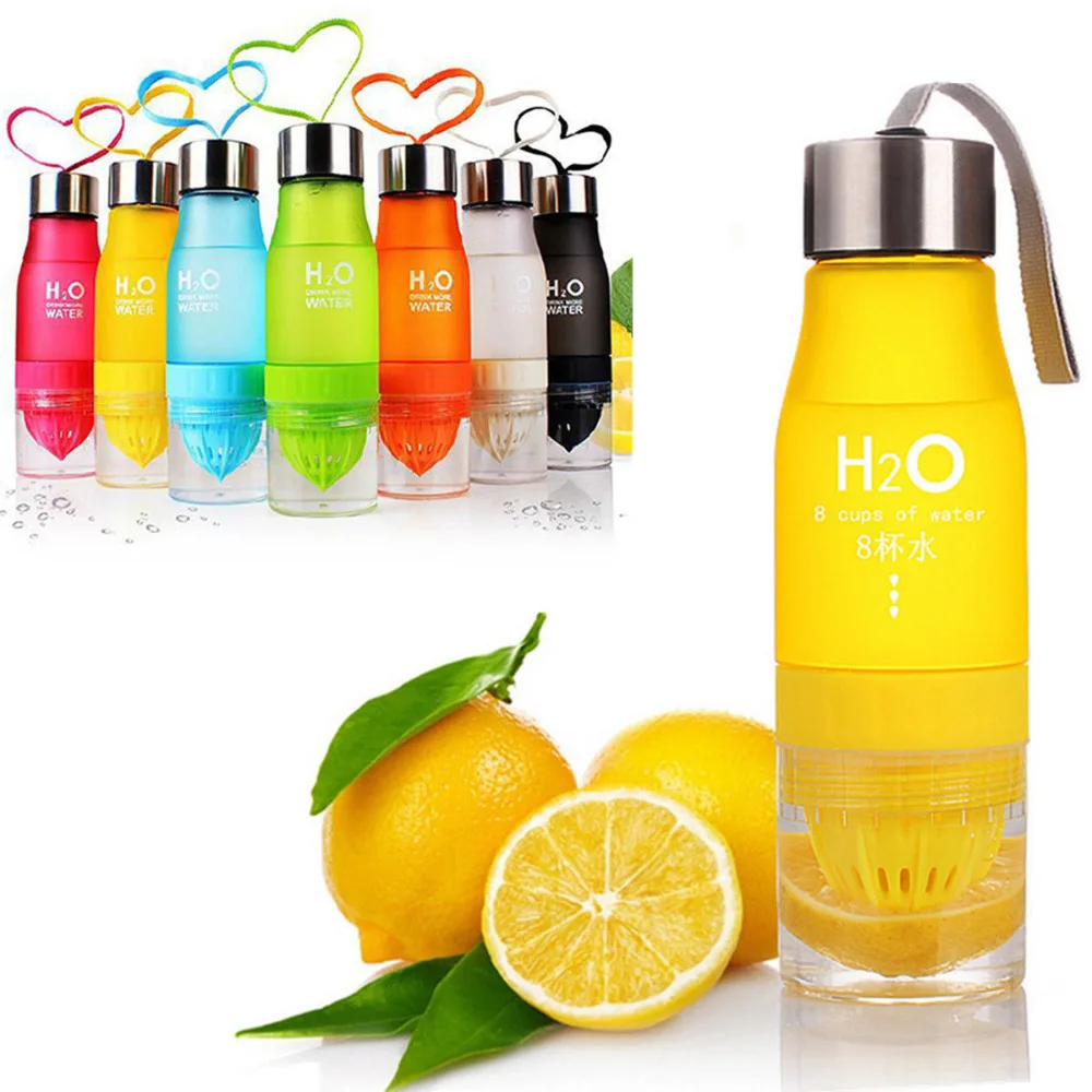 

650ml Infuser Water Bottle Plastic Fruit Infusion Kids Drink Outdoor Sports Bottle Juice Lemon Portable Kettle