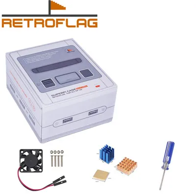 Чехол Retroflag SUPERPi с Классический usb-контроллер Deluxe Edition-J, набор - Цвет: No bag