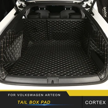 

For VW Volkswagen Arteon CC 2017-2020 Car Styling Trunk Leather Mat Pad Tray Carpet Cushion Cargo Liner Interior Accessories