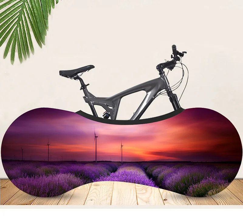HSSEE Ландшафтная серия велосипедная крышка высокопрочная эластичная молочная шелковая велосипедная Крытая Пылезащитная крышка зеленый пигмент Аксессуары для велосипеда