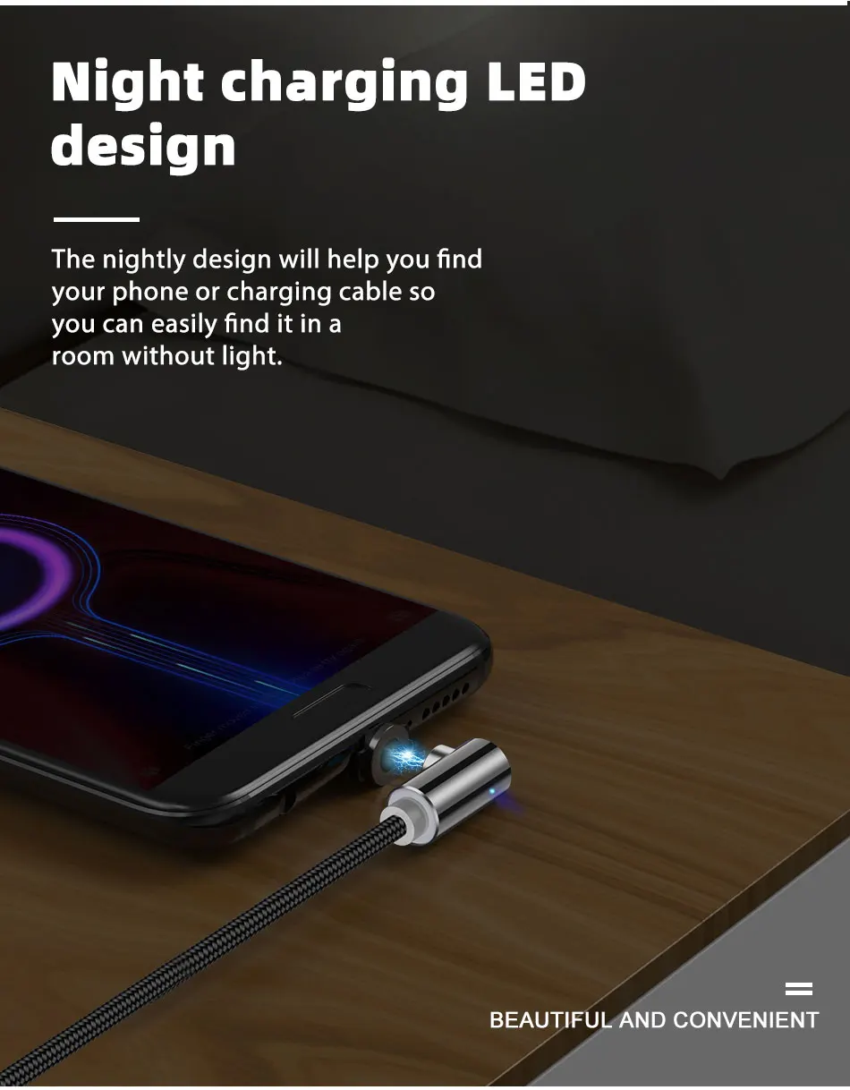 GTWIN Магнитный Micro USB кабель 90 градусов для iPhone 7 Магнит USB C локоть зарядки для huawei type C Android мобильного телефона зарядное устройство