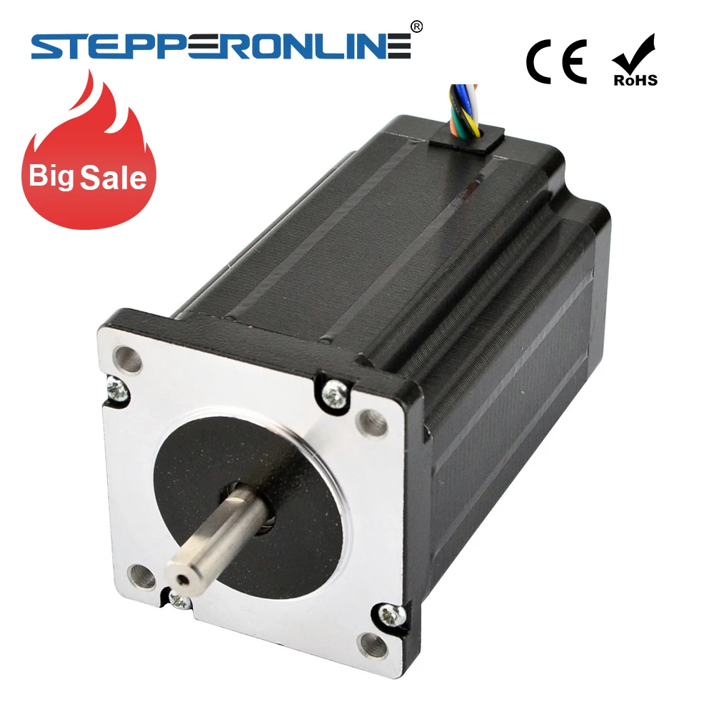 

Nema 24 Stepper Motor 3.1Nm/439oz.in 3A 8-wire 8mm Dual Shaft CNC Mill Lathe Laser Router