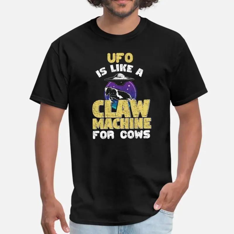 

Newest Cow Cows Ufo T Shirt Man Woman Classic Natural Men Tshirt Big Size 3xl 4xl 5xl Solid Color High Quality