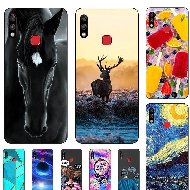 Fashion Bumper Cute Case For itel S15 Pro A56 Soft Silicone Cat Horse Flower Cover Shell | Мобильные телефоны и