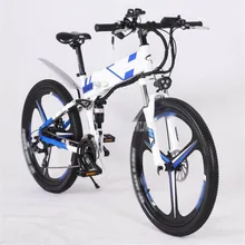 26-дюймовый электрический велосипед складной одноместное кресло в форме яйца Алюминий сплав рама 350W 48V10. 4Ah взрослых горный велосипед/велосипед Город/город Байк, способный преодолевать Броды литиевая батарея