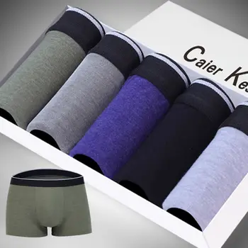 

5Pcs\lot Mens Boxers Underwear Cotton Boxer Underpants Homme Boxershorts Calzoncillos Hombre Jockstrap Panties for Man
