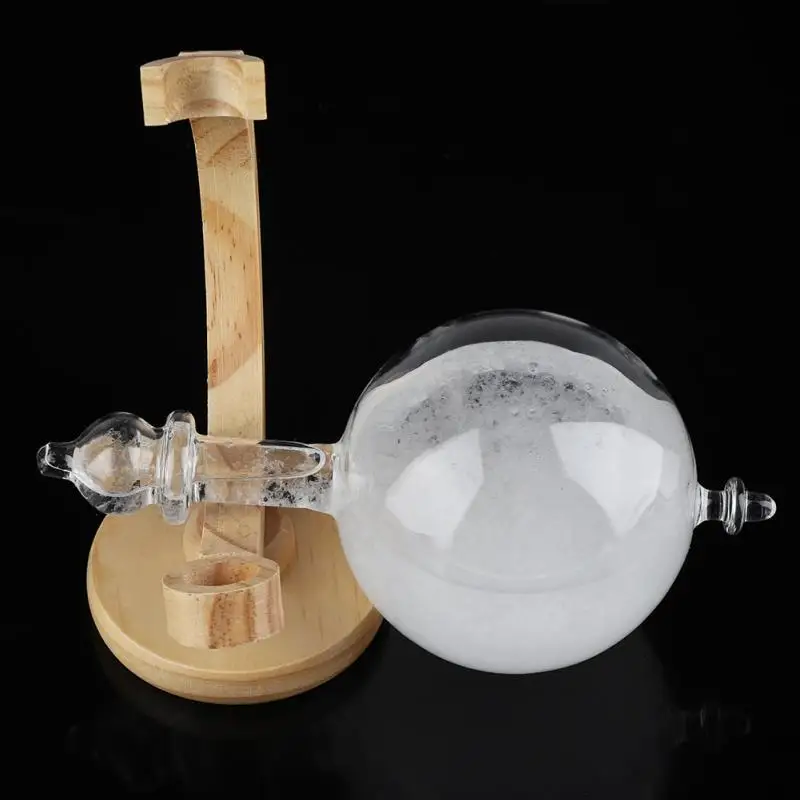 

Weather Predictor Transparent Ball Storm Glass Home Decor Creative Globe-Shaped Storm Glass Bottle Desktop Weather Station
