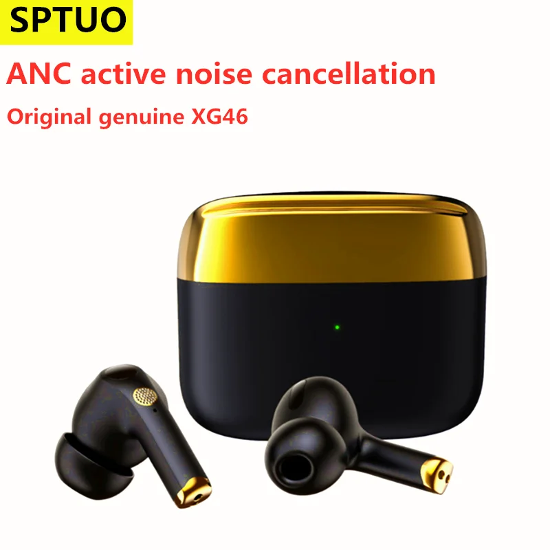 XG46 Bluetooth Earphone ANC Active Noise Cancelling Wireless Headphones Stereo Earbuds Gaming Headsets With Mic Charging Case